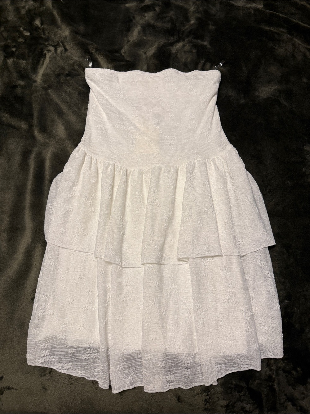White Strapless Dress